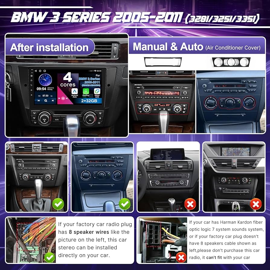 カーオーディオ BMW E92 335i Amazon.com: Car Radio for BMW 3 Series 328i 335i 325i E90